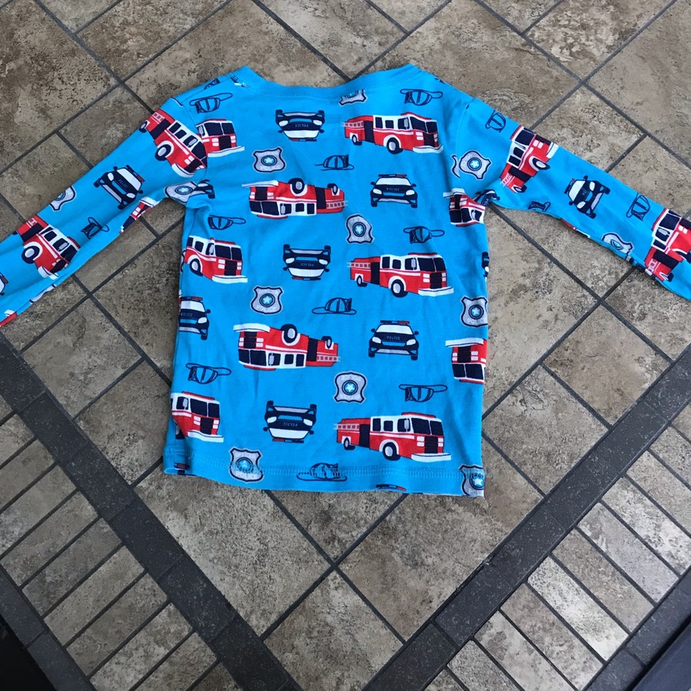 Carter’s Fire Truck & Police Car Shirt - Picture 2 of 4